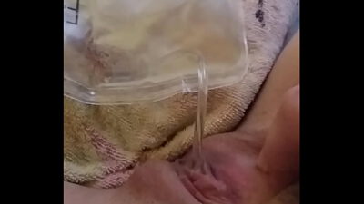 Catheter in nat kutje, kinky